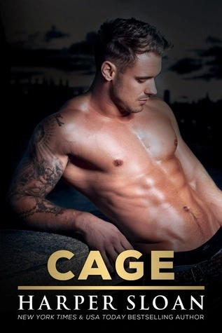 עטיפת הספר Cage מאת Harper Sloan, רומן על יוצא מארינס שמגן על אישה ועל אחיינה ומתמודד עם אובדן, אשמה ואהבה חדשה.