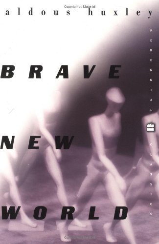 עטיפת הספר Brave New World מאת Aldous Huxley - עתיד סטרילי שבו נוחות באה במקום משמעות דיסטופיה קלאסית ומטרידה, שהשאירה אותי בעיקר מאוכזבת...