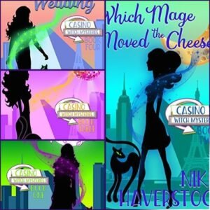 קולאז ספרי הסידרה Casino Witch Mysteries