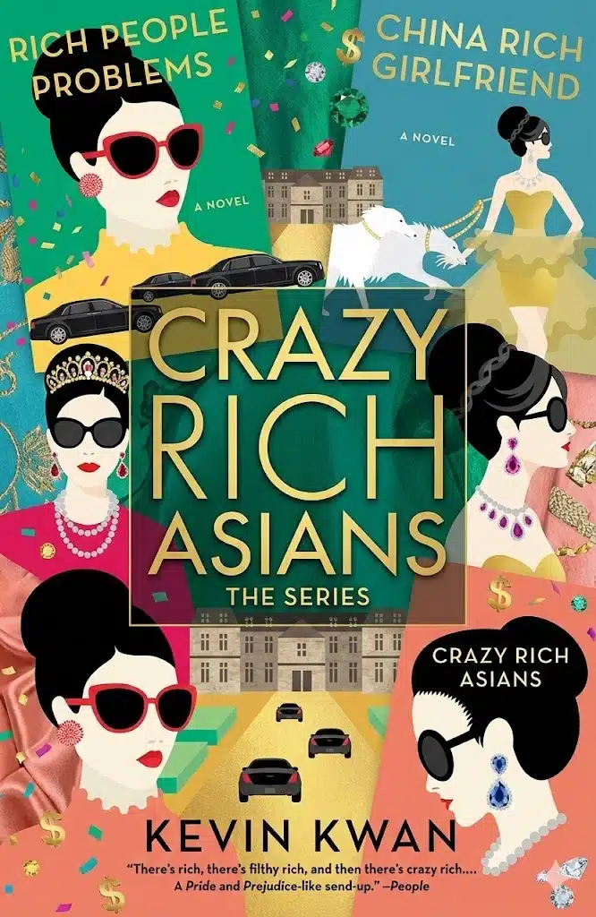 אסיאתיים עשירים ומטורפים - קולאז' כריכות